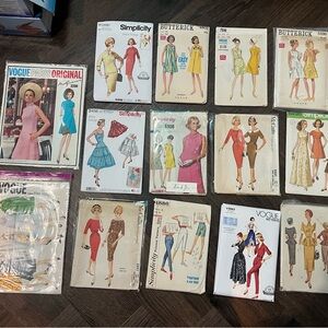 Vintage Sewing Patterns Bundle